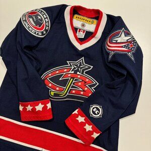 Vintage Columbus Blue Jackets NHL Hockey Jersey KOHO Size Youth L/XL